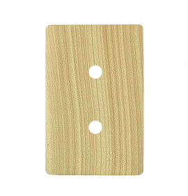 Placa p/ 2 furos 4x2 - Novara Maple